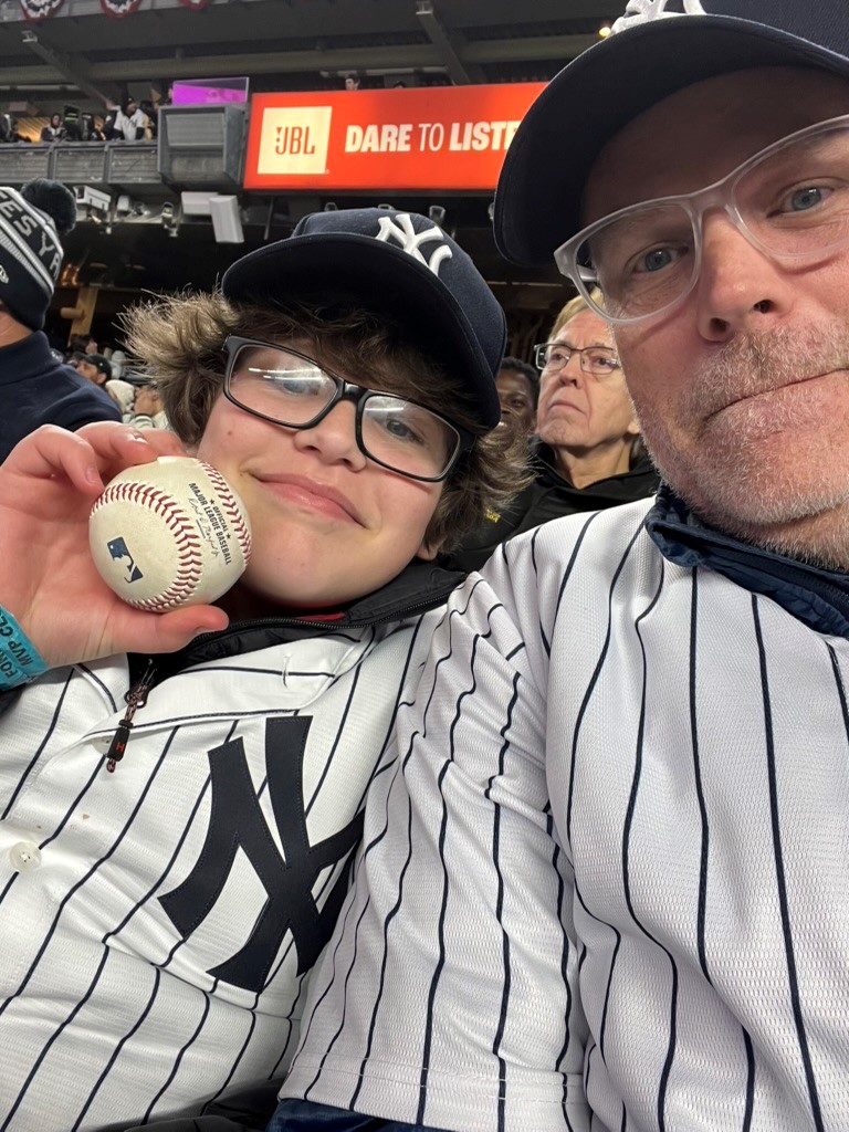 Dr. Andrew Jones at a baseball game